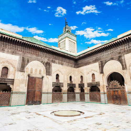 The,Madrasa,Bou,Inania,Is,A,Madrasa,In,Fes,,Morocco.